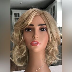 Golden Blonde Layered Hair Wig